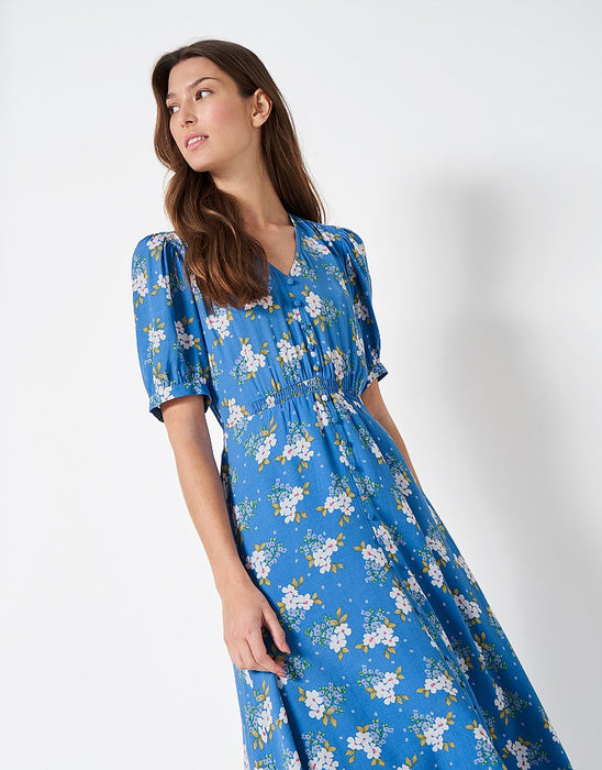 Crew Clothing Womens Lola Dress Blue Floral