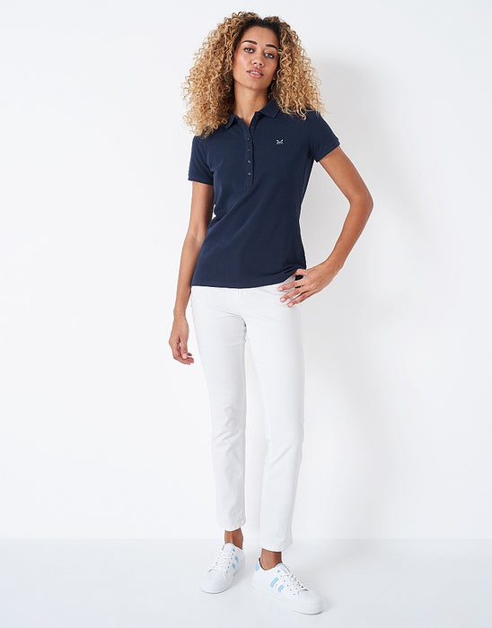 Crew Clothing Womens Ocean Classic Polo Shirt Navy