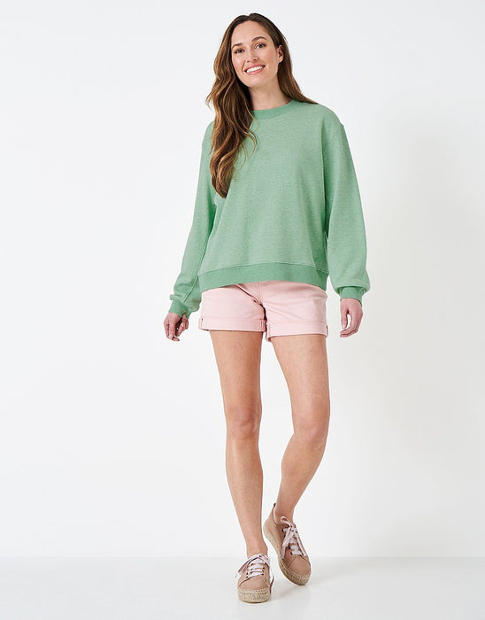 Crew Clothing Womens Essential Oversized Sweatshirt Green