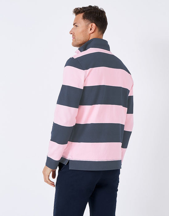 Crew Clothing Mens Padstow Pique Sweatshirt Chalk Pink