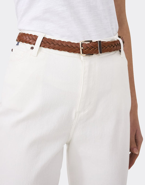 Crew Womens Plaited Belt Tan