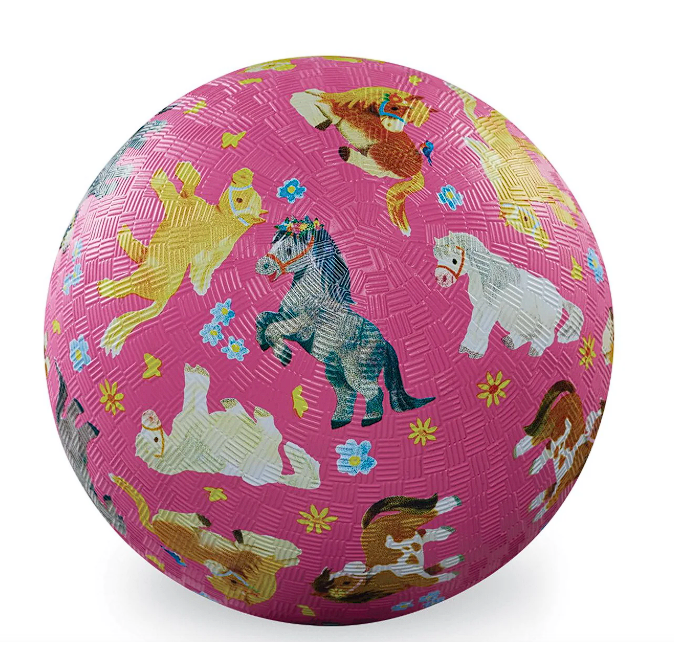 Crocodile Creek Pretty Ponies Playball 5 Inch Kids Playground Ball