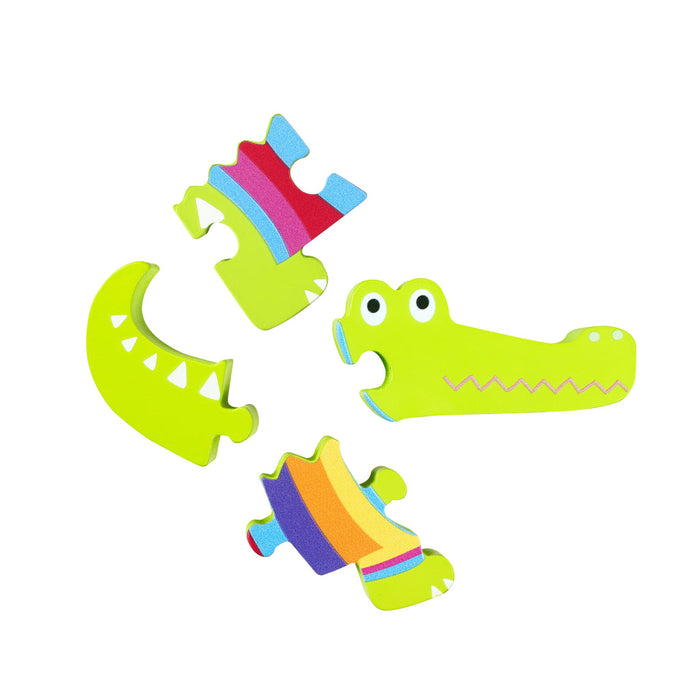 Orange Tree Crocodile Wooden Puzzle