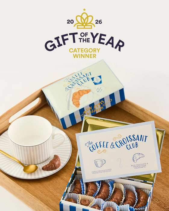 The Chocolate Gift Company Coffee & Croissant Club Tin Of Truffles