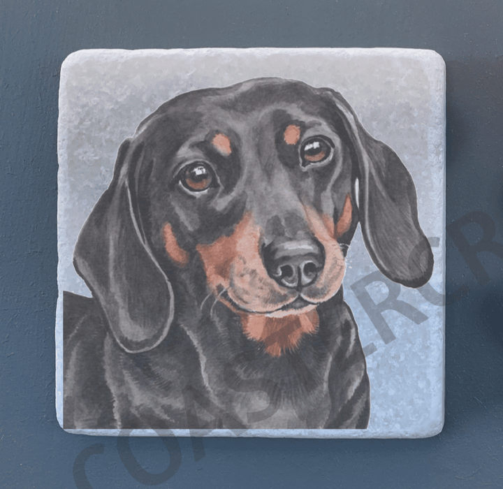 Marble Coaster - Dachshund