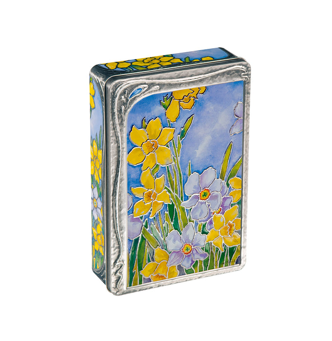 Churchill's Daffodil Tin Filled With Belgian Chocolate Biscuits