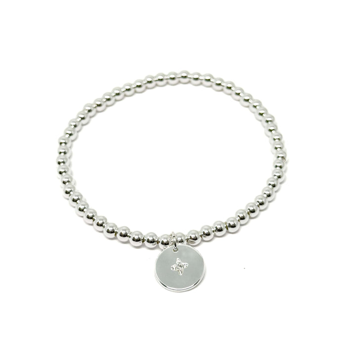 Clementine Dakota Disc Bracelet - Silver