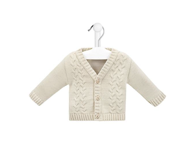 Dandelion Double Cable Cardigan Taupe