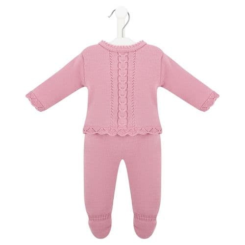 Dandelion Dusky Pink Knitted 2 Piece Legging Set