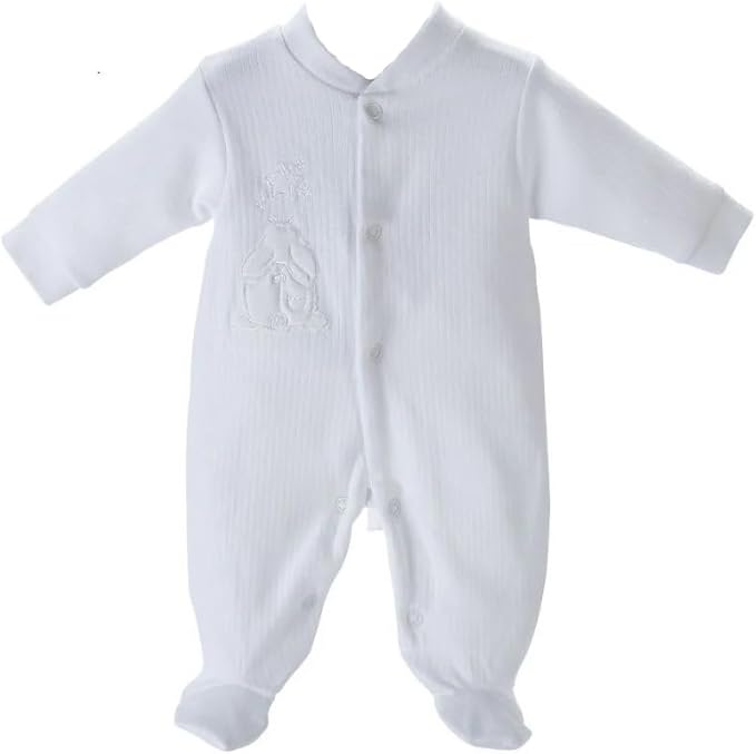 Dandelion Rabbit & Star Ribbed Sleepsuit Blue Newborn