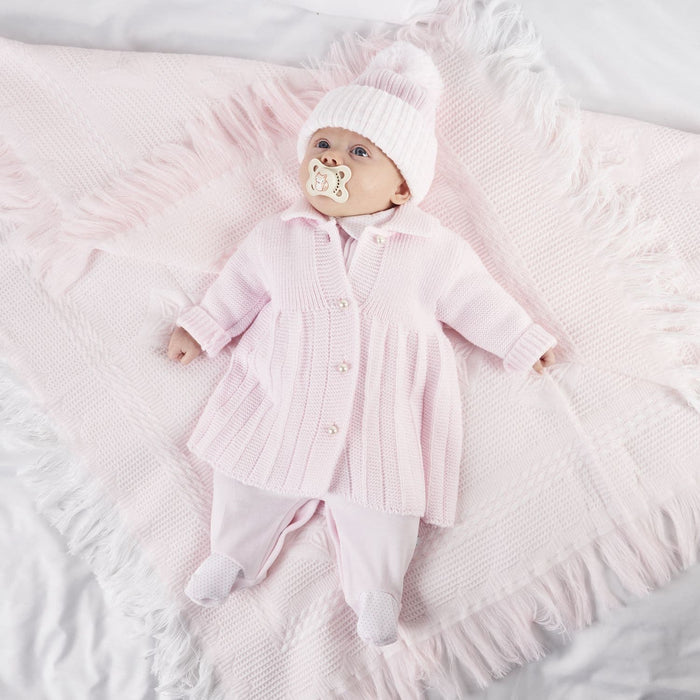 Dandelion Baby Pink Pearl Button Coat