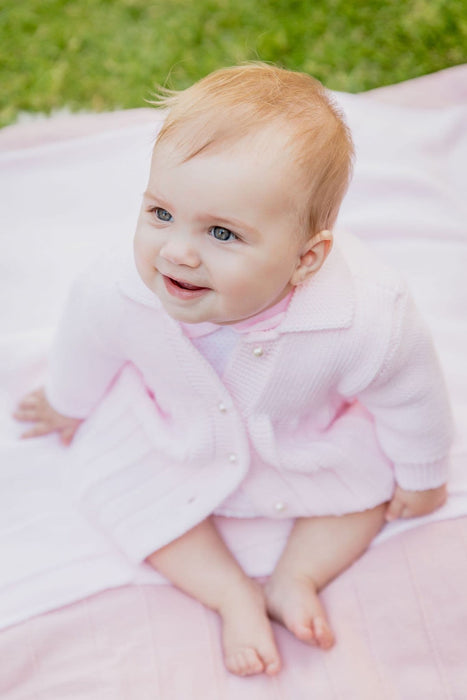 Dandelion Baby Pink Pearl Button Coat