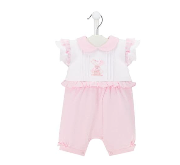 Dandelion Windmill Cotton Ruffle Romper Newborn