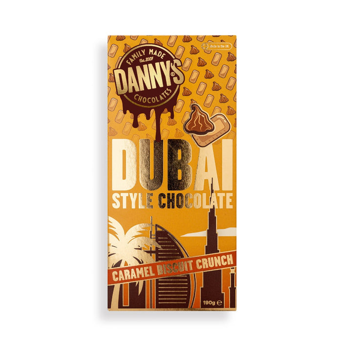 Danny's Dubai Style Caramel Biscuit Crunch Dubai Bar 190g