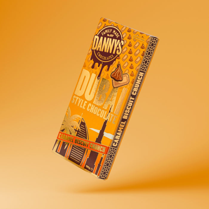 Danny's Dubai Style Caramel Biscuit Crunch Dubai Bar 190g