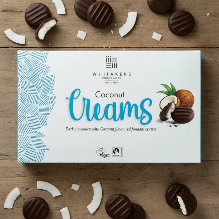 Whitakers Dark Chocolate Coconut Fondant Creams 150g