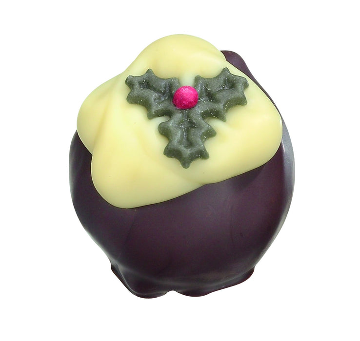 Dark Chocolate Rum & Raisin Ganache Christmas Pudding