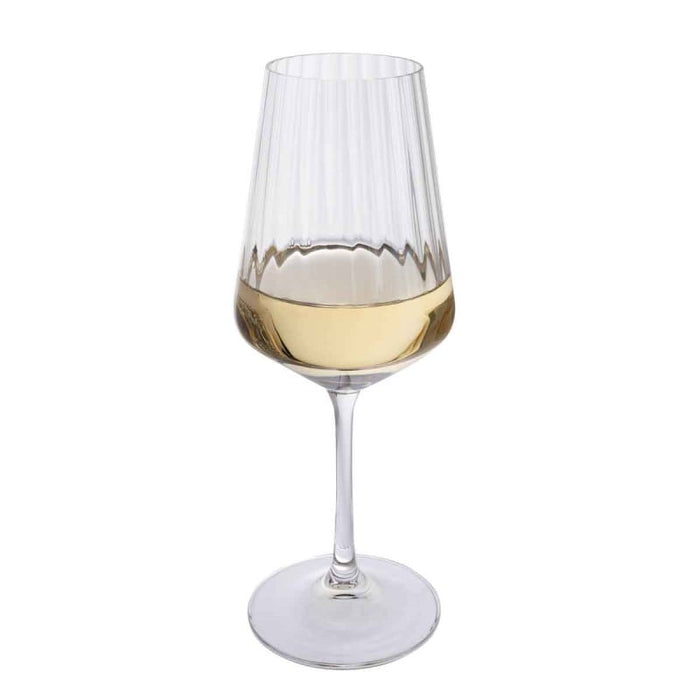 Dartington Cheers! Optic White Wine, Set Of 4