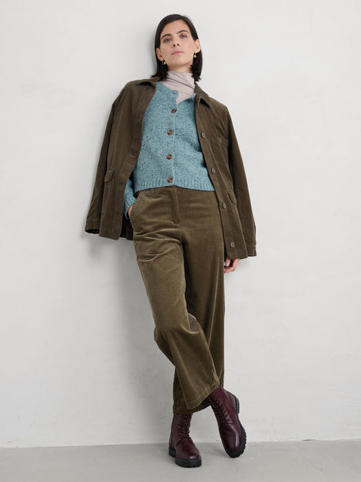 Seasalt Women's Dawson Pick Merino Cardigan In Lichen