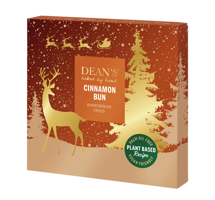 Dean's Plant-Based Cinnamon Bun Shortbread Trees
