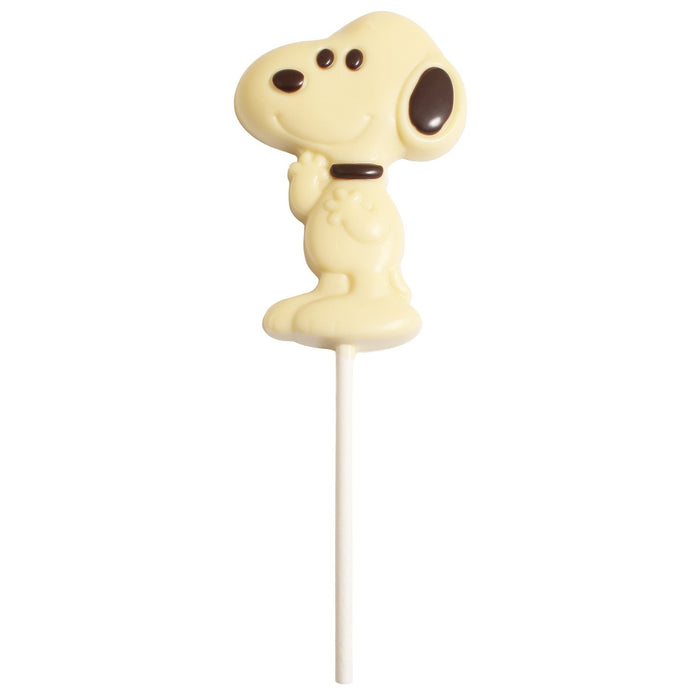 Decorated Solid White Or Milk Chocolate Snoopy Lolly 25g