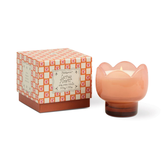 Designworks Collective Paddywax Tulip Glass Candle Cactus Flower