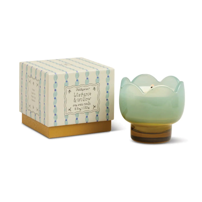 Designworks Collective Paddywax Tulip Glass Candle Wisteria & Willow