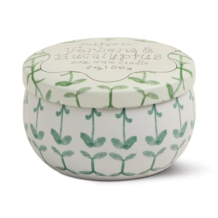 Designworks Collective Printed Tin Candle Verbena & Lemongrass
