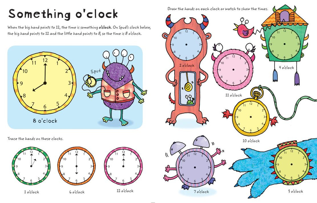 Usborne Wipe-Clean Telling The Time
