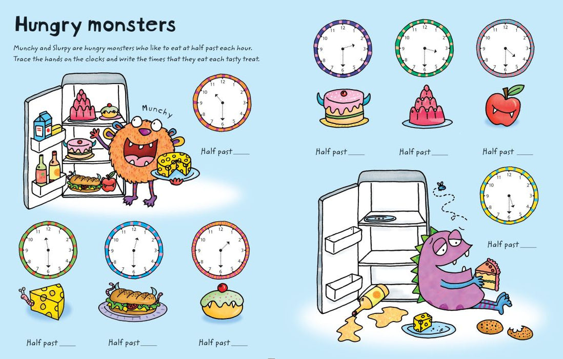 Usborne Wipe-Clean Telling The Time