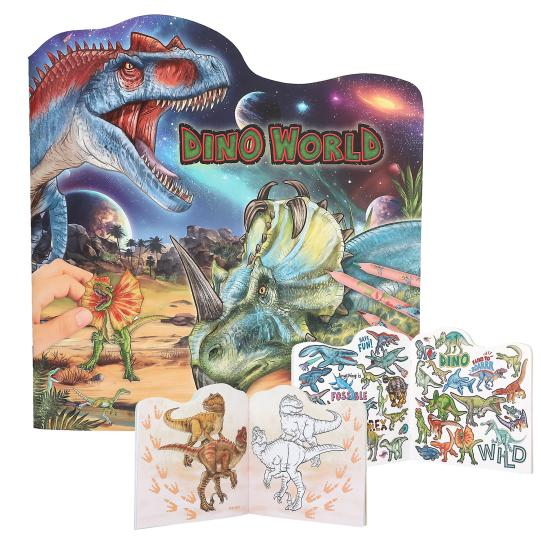 Dino World Figural Colouring Book