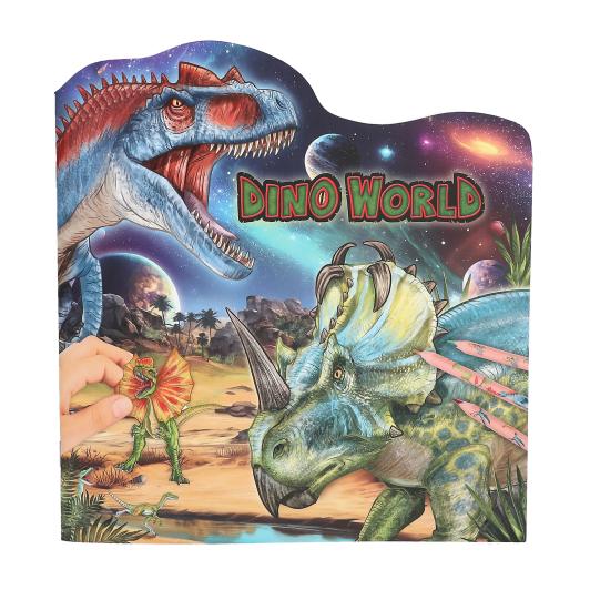 Dino World Figural Colouring Book