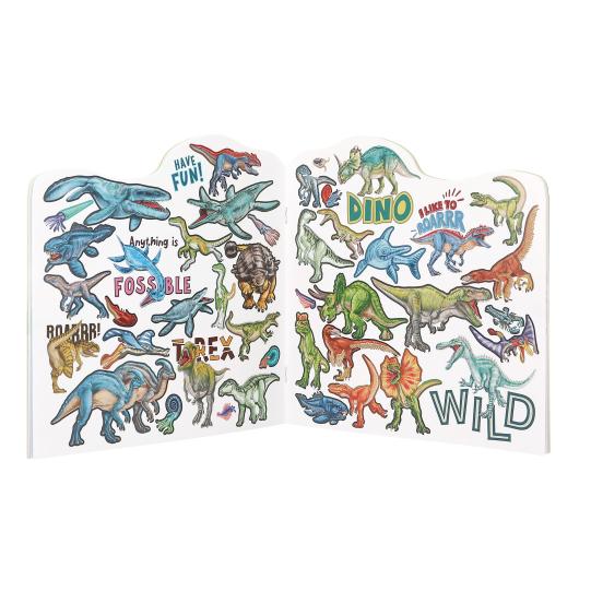 Dino World Figural Colouring Book