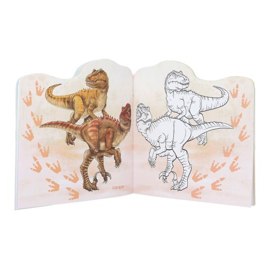 Dino World Figural Colouring Book