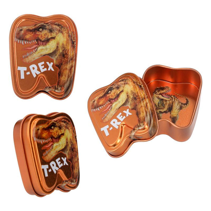 Dino World Small First Tooth Tin