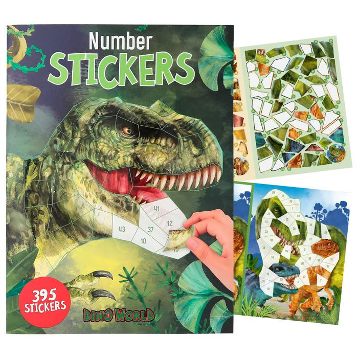 Dino World Number Sticker Fun