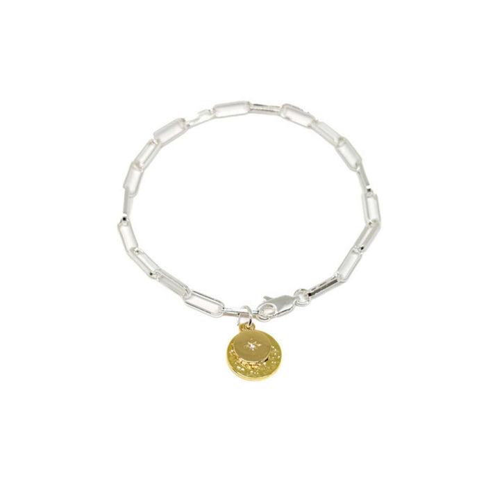 Clementine Dira Disc Bracelet - Gold