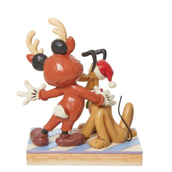 Disney Mickey & Pluto Christmas Figurine
