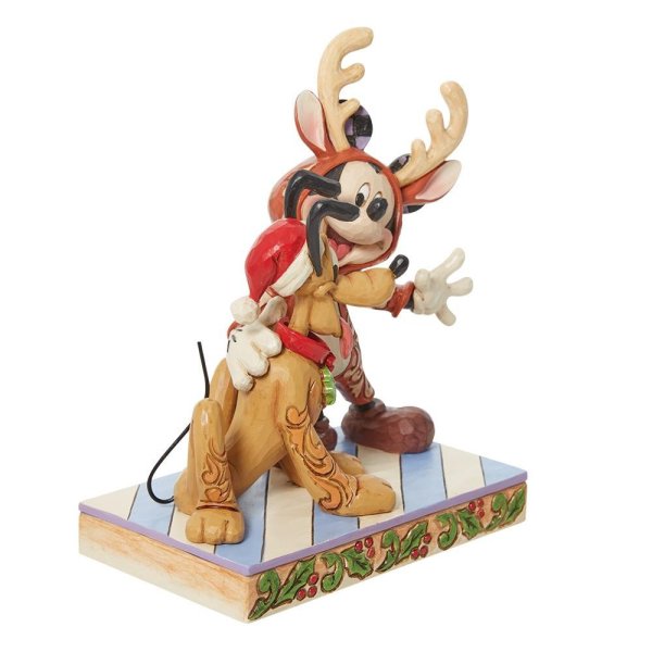 Disney Mickey & Pluto Christmas Figurine
