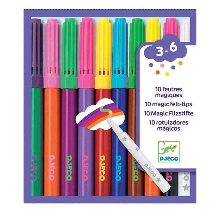 Djeco 10 Magic Felt Tip Pens