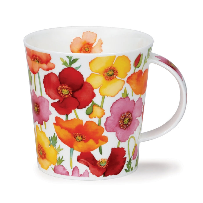 Dunoon Lomond Floral Fiesta Poppy Mug