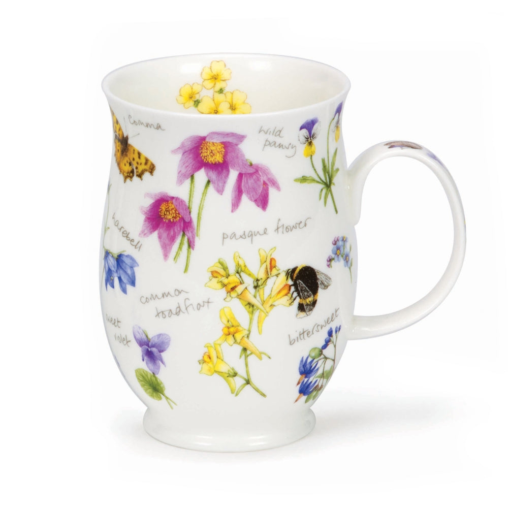 Dunoon Suffolk Sweet Peas Dark Pink Mug