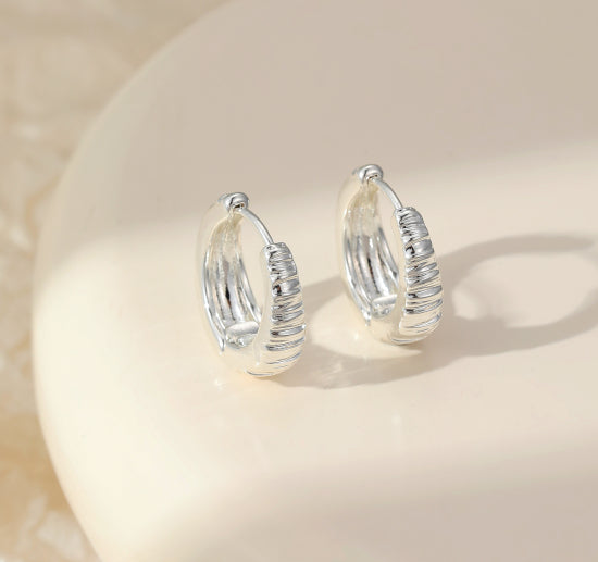 Gracee Jewellery Silver Hoop Earrings