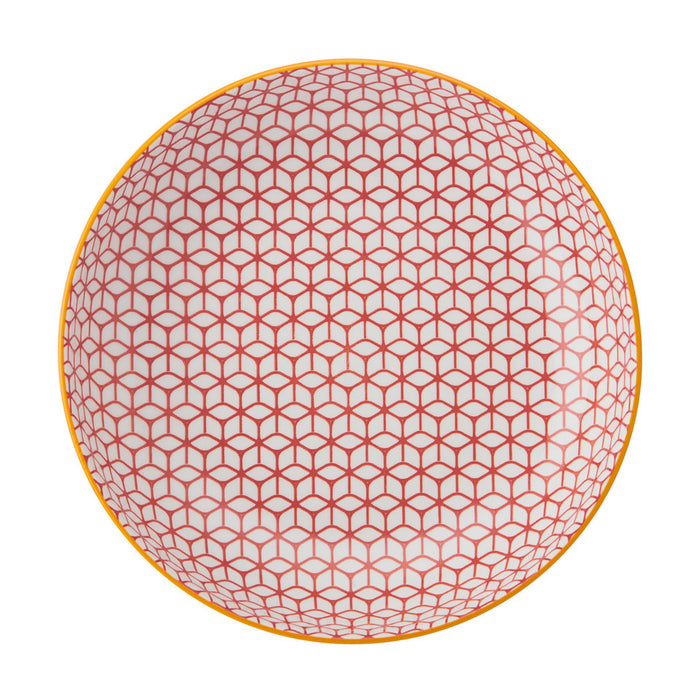 Mikasa Geometric Blue Stoneware Bowl