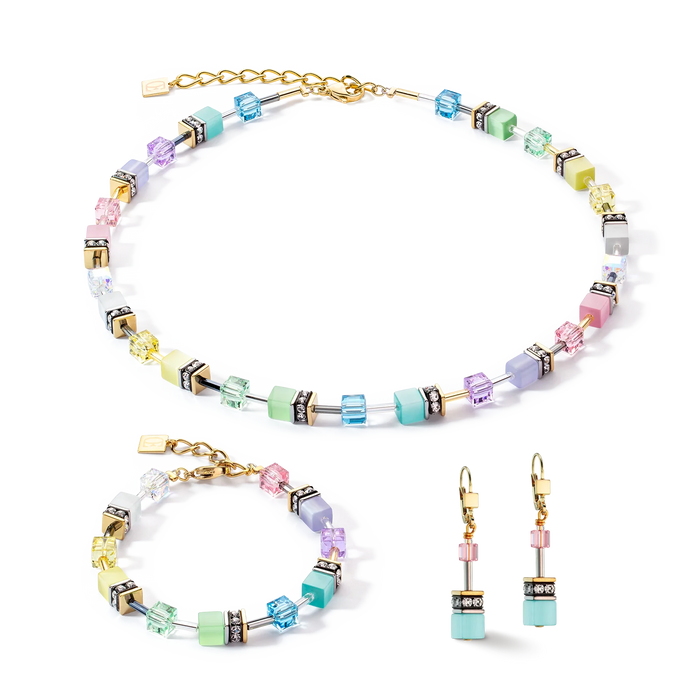 Coeur De Lion GeoCUBE® Iconic Gentle Multicolour Earrings