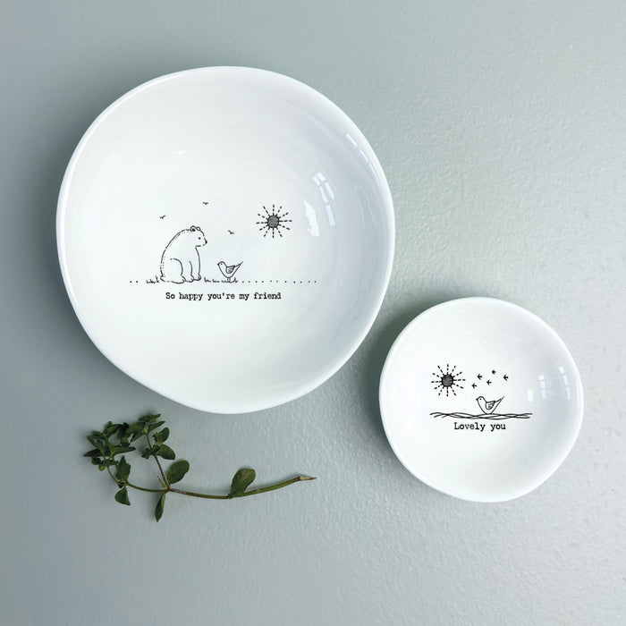 East of India Small Wobbly Bowl - Lovely You