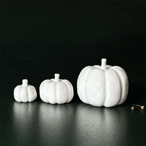 East of India Porcelain Pumpkin Ornament