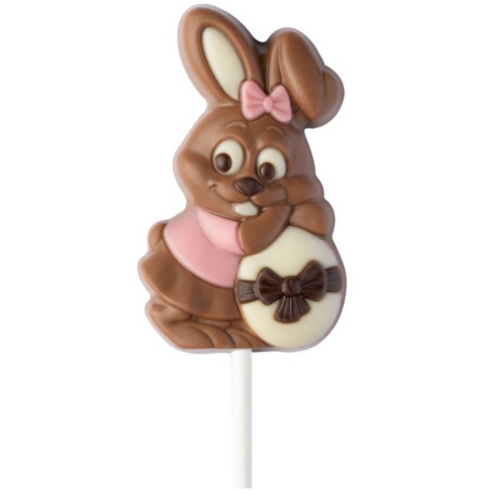 Decorated Milk Chocolate Bunny Lolly