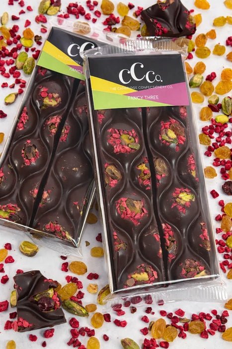 Cambridge Confectionery Company Dark Chocolate Trio Barrel Bar - Fancy Three