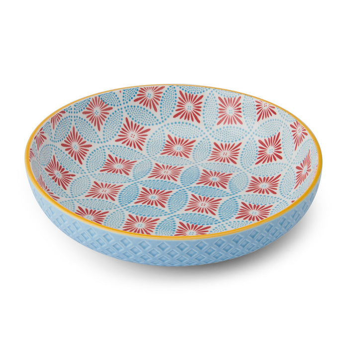 Mikasa Blue Mosaic Stoneware Bowl